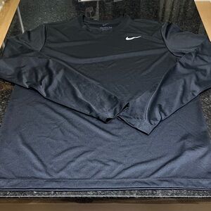 Nike Men's Dri-Fit Black Long Sleeve Tee